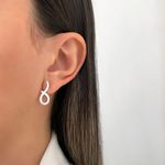 BRINCO INFINITO ZIRCÔNIA CRISTAL PRATA 925