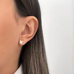 BRINCO MICKEY ZIRCÔNIA CRISTAL PRATA 925