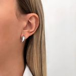 BRINCO MEIA ARGOLA INDIANO PRATA 925