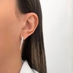 BRINCO COBRA ZIRCÔNIA VERDE PRATA 925