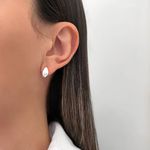 BRINCO GOTA ABAULADO LISO PRATA 925