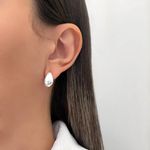 BRINCO GOTA ABAULADO PRATA 925