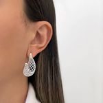 BRINCO GOTA ARAMADO PRATA 925