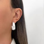 BRINCO ARGOLA TARRAXA PRATA 925