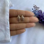 BRINCO FOLHA MARCASSITA PRATA 925