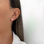 BRINCO NAVETE M ZIRCÔNIA CRISTAL PRATA