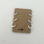 TRIO ARGOLINHA CRAVEJADA PRATA 925