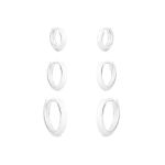 TRIO BG ARGOLINHA CLICK LISA PRATA 925