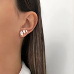 TRIO NAVETE ZIRCÔNIA CRISTAL P M G PRATA 925