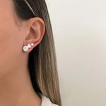 BRINCO TRIO REDONDO ZIRCÔNIA CRISTAL PRATA 925