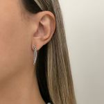 BRINCO EAR HOOK TORCIDO INDIANO PRATA 925