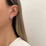 BRINCO TRIÂNGULO ZIRCÔNIA PRATA 925