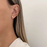 BRINCO REDONDO ZIRCÔNIA PRATA 925