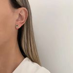 BRINCO REDONDO ZIRCÔNIA PRATA 925