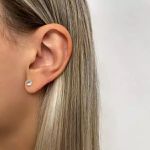 BRINCO REDONDO ZIRCÔNIA PRATA 925