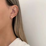 BRINCO REDONDO ZIRCÔNIA PRATA 925