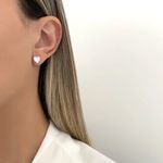 BRINCO CORAÇÃO ZIRCÔNIA CRISTAL PRATA 925