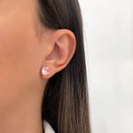 BRINCO REDONDO ZIRCÔNIA PRATA 925