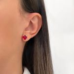 BRINCO REDONDO ZIRCÔNIA PRATA 925