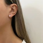 BRINCO QUADRADO ZIRCÔNIA PRATA 925