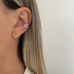 PIERCING FAKE TRANÇADO 3 FIOS PRATA 925