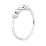 ANEL BOLINHA MÓVEL ANTI STRESS PRATA 925 