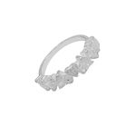 ANEL CORAÇÕES ZIRCÔNIA CRISTAL PRATA 925