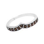 ANEL INDIANO MARCASSITAS PRATA 925