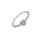 ANEL CORAÇÃO ZIRCÔNIA CRISTAL PRATA 925