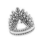 ANEL INDIANO COCAR PRATA 925