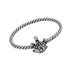 ANEL TARTARUGA INDIANO PRATA 925