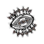 ANEL OLHO INDIANO COM MARCASSITA PRATA 925