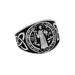 ANEL INDIANO SÃO BENTO PRATA 925