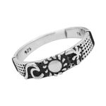 ANEL INDIANO ONDA COQUEIRO SOL PRATA 925