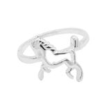 ANEL CAVALO VAZADO PRATA 925