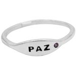 ANEL PAZ ZIRCÔNIA LILAS PRATA 925