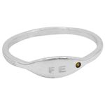 ANEL FÉ ZIRCÔNIA AMARELO PRATA 925