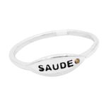 ANEL SAÚDE ZIRCÔNIA VERDE CLARO PRATA 925