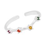 ANEL SIGNO ARIES ZIRCÔNIA COLORIDA PRATA 925