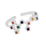 ANEL SIGNO SAGITARIO ZIRCÔNIA COLORIDA PRATA 925