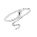 ANEL COBRA ZIRCÔNIA CRISTAL PRATA 925