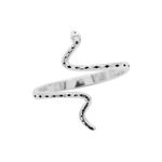 ANEL REGULÁVEL COBRA ENVELHECIDA PRATA 925