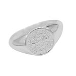 ANEL REDONDO SÃO BENTO PRATA 925