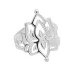 ANEL FLOR DE LÓTUS PRATA 925