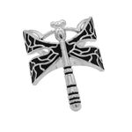 ANEL LIBÉLULA ENVELHECIDO PRATA 925