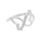 ANEL BORBOLETA ZIRCÔNIA CRISTAL PRATA 925