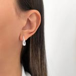 BRINCO LISO PRATA 925