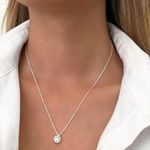 GARGANTILHA VENEZIANA PONTO DE LUZ ZIRCÔNIA CRISTAL PRATA 925