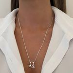 GARGANTILHA SIGNO LIBRA PRATA 925 