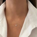 GARGANTILHA FIO NYLON ZIRCÔNIA CRISTAL PRATA 925